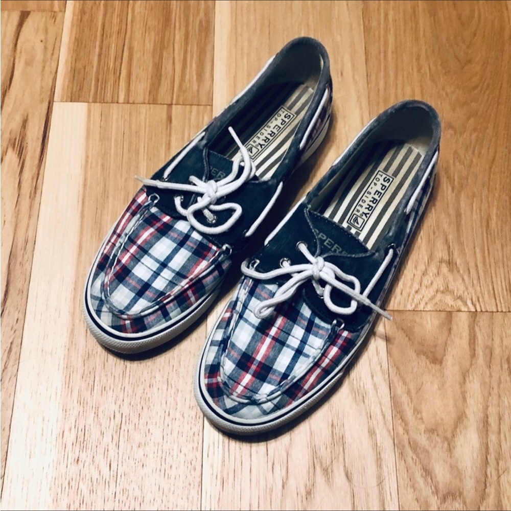 Sperry Top Sider Plaid Boat Shoes